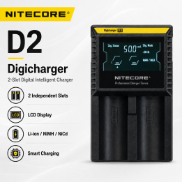 NITECORE D2 Digicharger 2-Bay | LANplus Australia