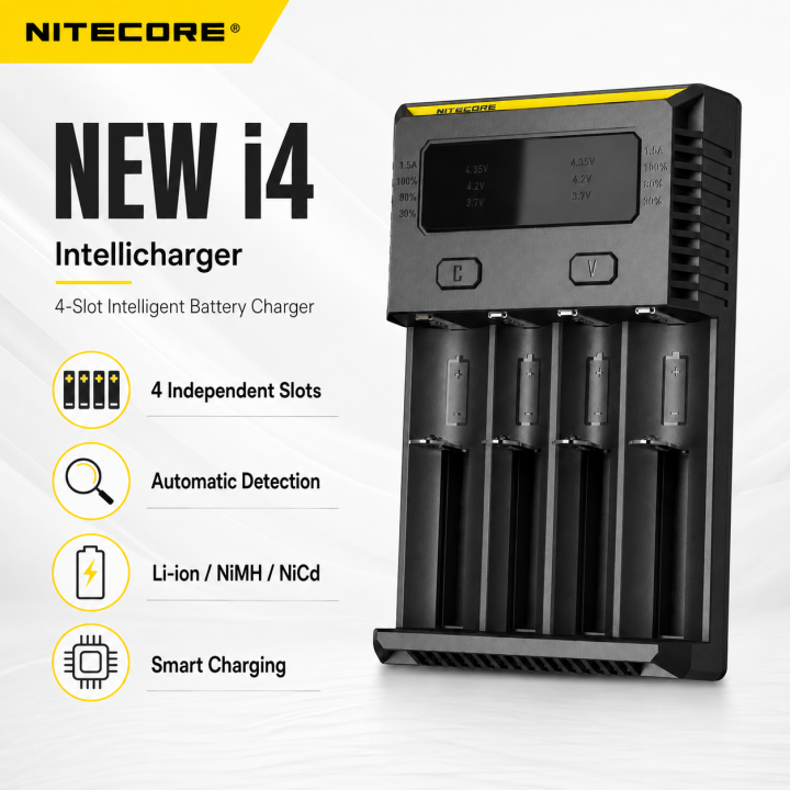 NITECORE New i4 Intellicharger | LANplus Australia