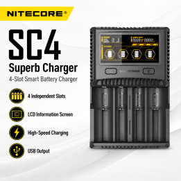 NITECORE SC4 Superb Fast Charger | LANplus Australia