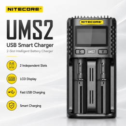 NITECORE UMS2 2-Bay USB Charger | LANplus Australia