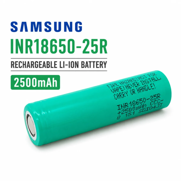 Samsung 25R 18650 2500mAh 20A Battery | LANplus Australia