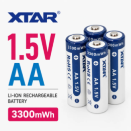 XTAR AA 1.5V Rechargeable Battery 4-Pack | LANplus AU