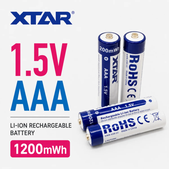 XTAR AAA 1.5V Rechargeable Battery 4-Pack | LANplus AU