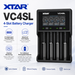 XTAR VC4SL 4-Bay Smart Charger | LANplus Australia