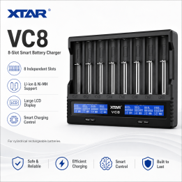 XTAR VC8 8-Bay Smart Charger | LANplus Australia