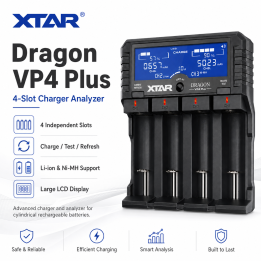 XTAR VP4 Plus Dragon Charger & Analyzer | LANplus AU